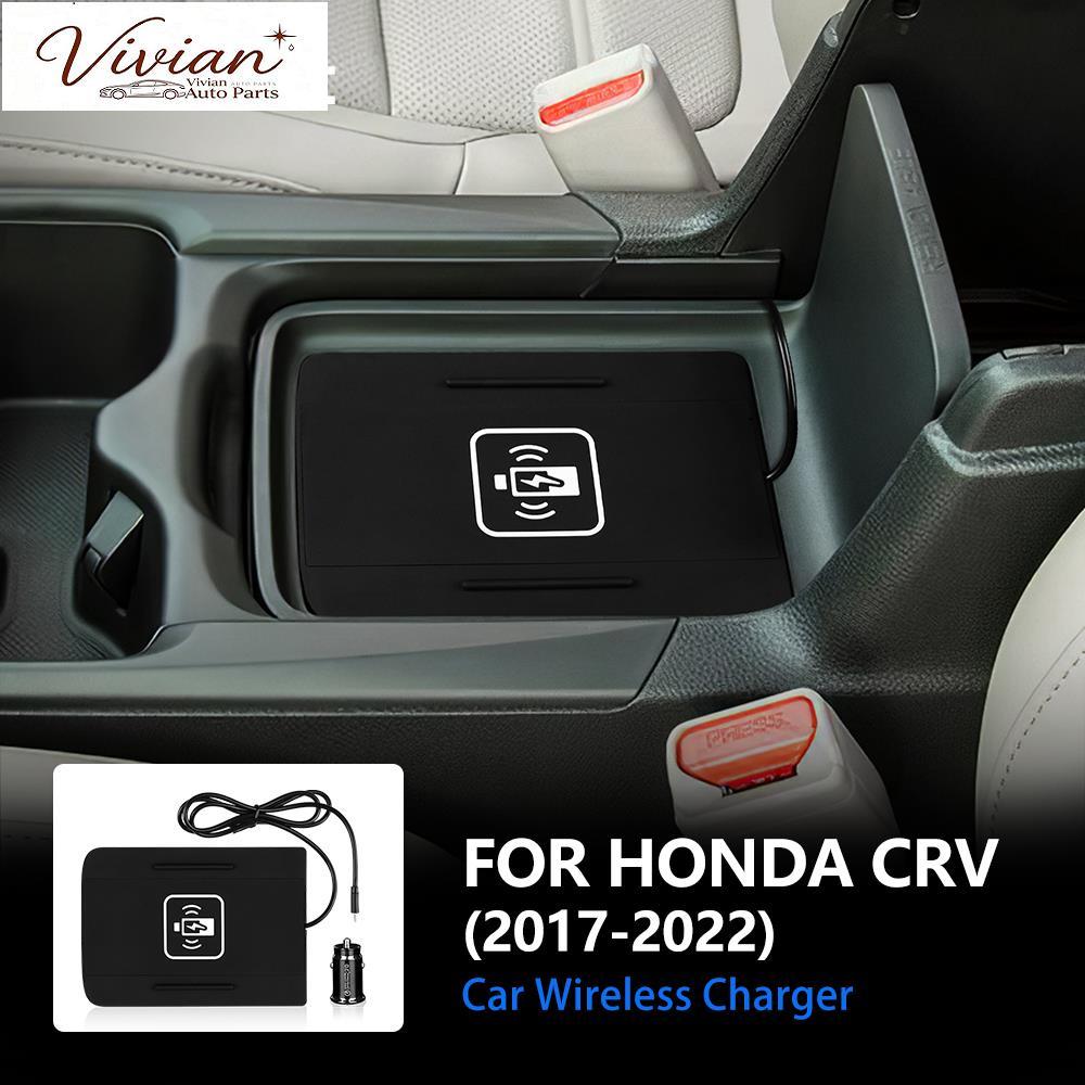 (Ready Stock）for Honda CRV 2017-2022 Wireless Charger Pad รถ USB Wireless Mat รถ Fast Charger Dock P