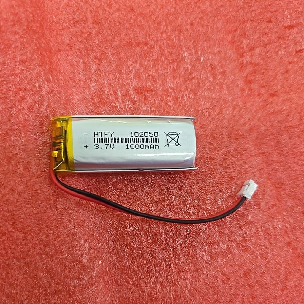 แบตลิเทียม 37v1000mah 102050มีแจ็ค