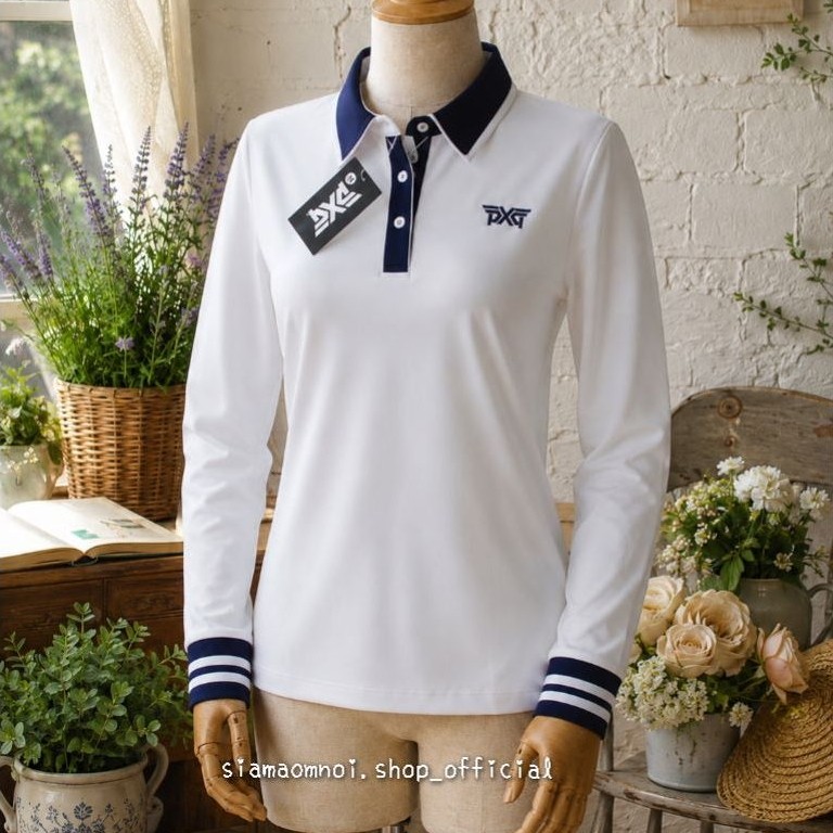 ‼️SALE‼️⛳PXG เสื้อกอล์ฟแขนยาวผู้หญิง ผ้ายืดหยุ่น ระบายอากาศดี