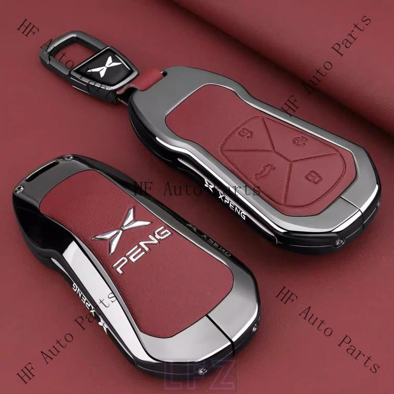 LFZ เหมาะสําหรับ 26 เคสกุญแจ XPENG G6, เคสกุญแจ 26 Xpeng g6, เคสกุญแจหนัง xpeng g6