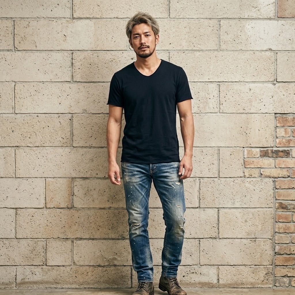 Ouky Original Vintage washed T-shirt cotton100% เสื้อยืด แนววินเทจ ผ้าคอตตอน เสื้อผ้าฟอก สีดำ