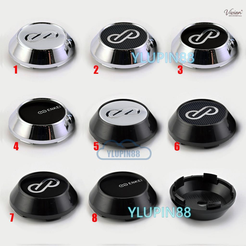 4pcs JDM ENKEI RPF1 ล้อ Center Rim Hub Caps 65 มม.OD & 60 มม. ID คลิปสําหรับ 15 "ENKEI Racing สัญลัก