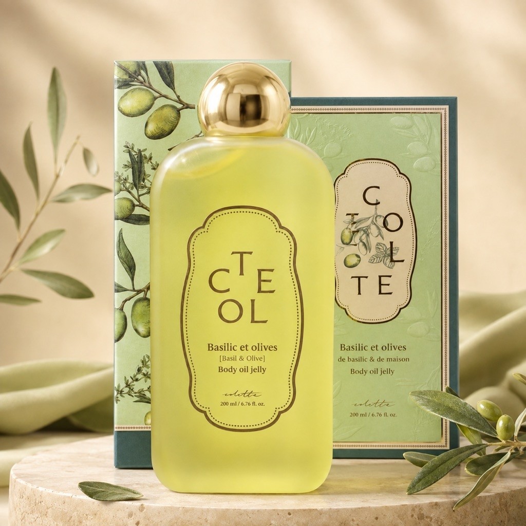 ออยล์เจลทาผิว Colette Basil & Olive เปลี่ยนผิวแห้งให้ดูนุ่มฉ่ำ อิ่มฟู พร้อมเสน่ห์กลิ่นหอมระดับพรีเมียม
