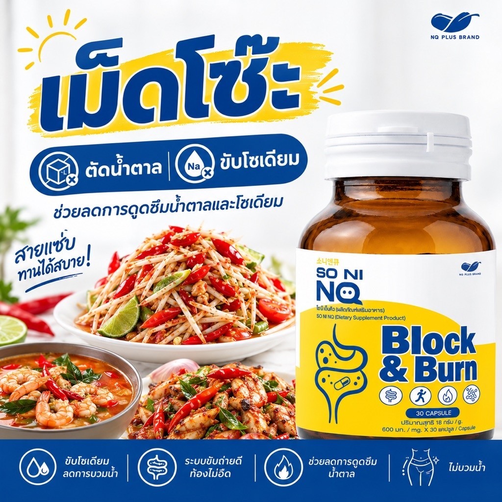 SO NI NQ (ผลิตภัณฑ์เสริมอาหาร) กระปุก30แคปซูล