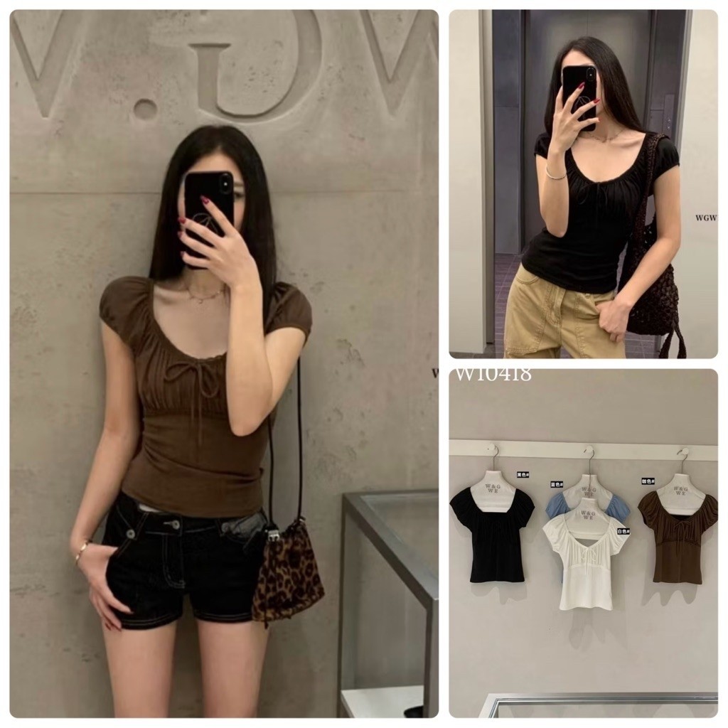 W10418 เสื้อแฟชั่น Tag🇰🇷🛍️WGWE
