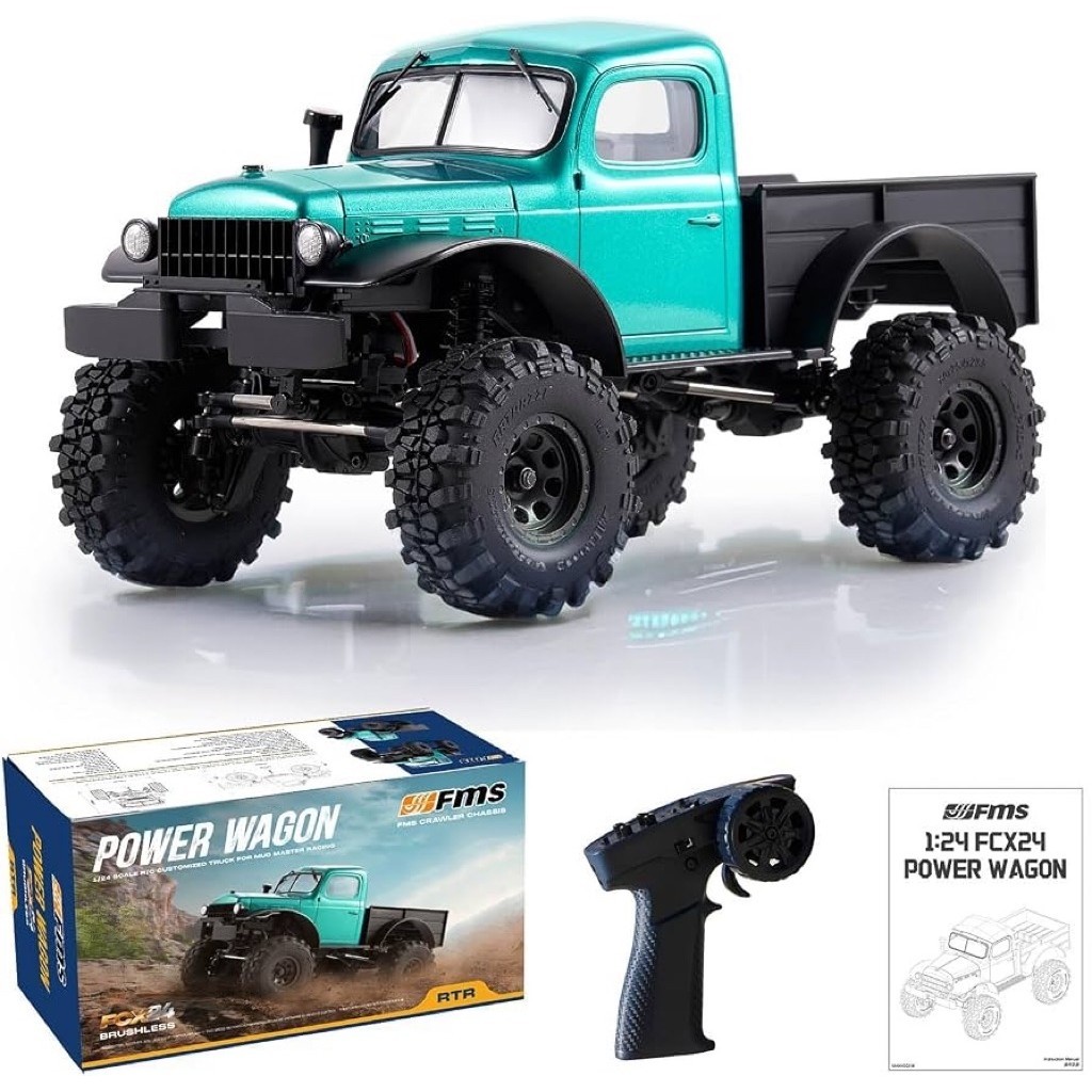 FMS FCX24 Power Wagon Burshless RTR 1/24 RC รีโมทคอนโทรลไฟฟ้ารุ่นรถ MINI Crawler ผู้ใหญ่ของเล่นเด็ก