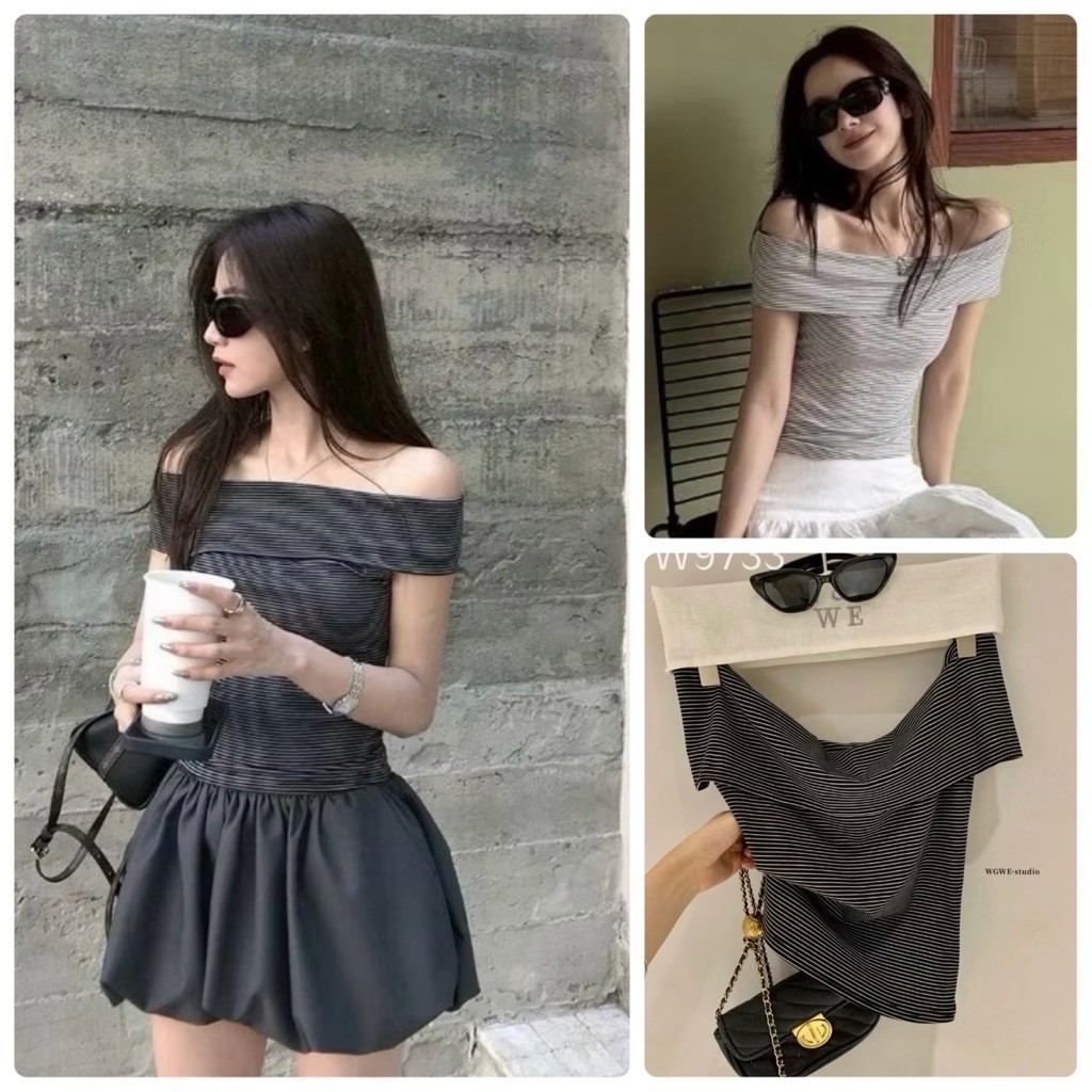 W9733  เสื้อแฟชั่น Tag🇰🇷🛍️WGWE