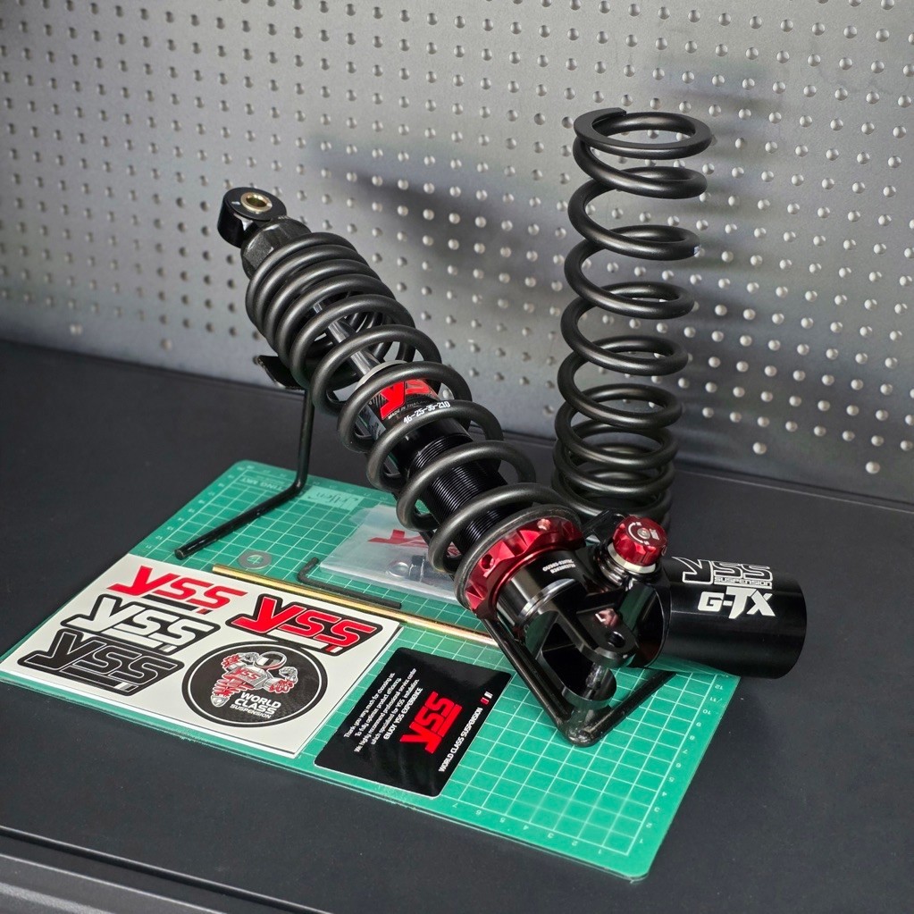 โช๊คหลังYss แท้ Giorno 125ปี2023-2026 รุ่นG-TX BLACK SERIES ปรับได้3จุด  ขนาดยาว300/32AL88A - 320/14