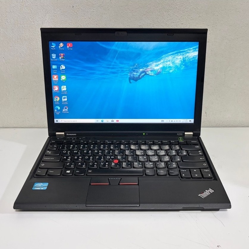 Lenovo Thinkpad x220 x230  โน๊ตบุ๊ค Notebook มือสอง Core i5 gen2-3 ram4 SSD120G ฟรีเมาส์ไร้สาย hi