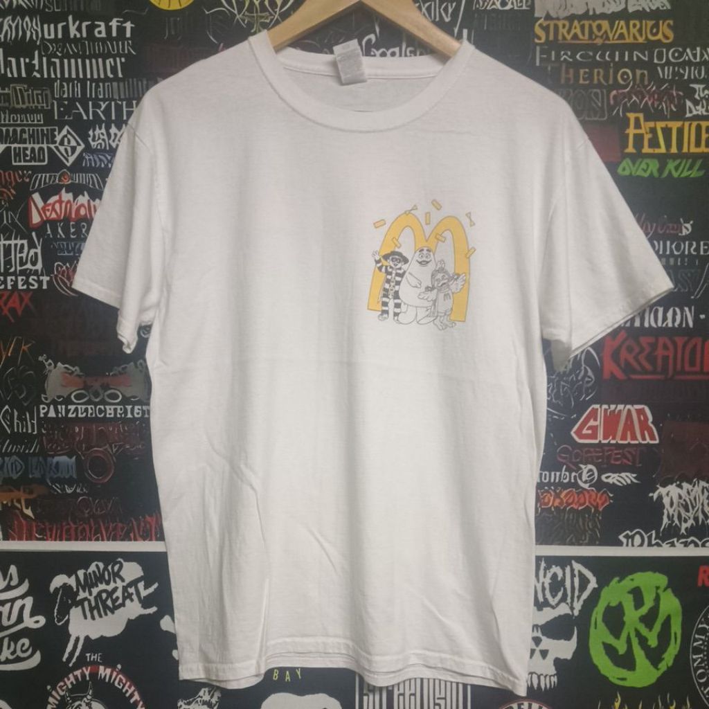 เสื้อยืดมือสอง ต่างประเทศ McDonald's 50th Birthday Size M.อก20/ยาว26