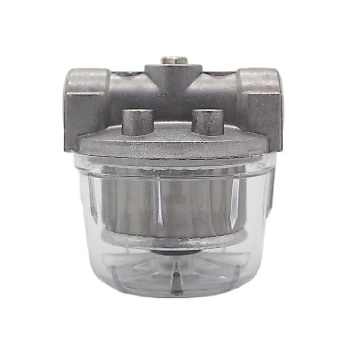 Oil filter for oil burner Transparent P.C. Cup 1/2" 3/8"  Diesel Fuel Filter for Boiler 65L/H