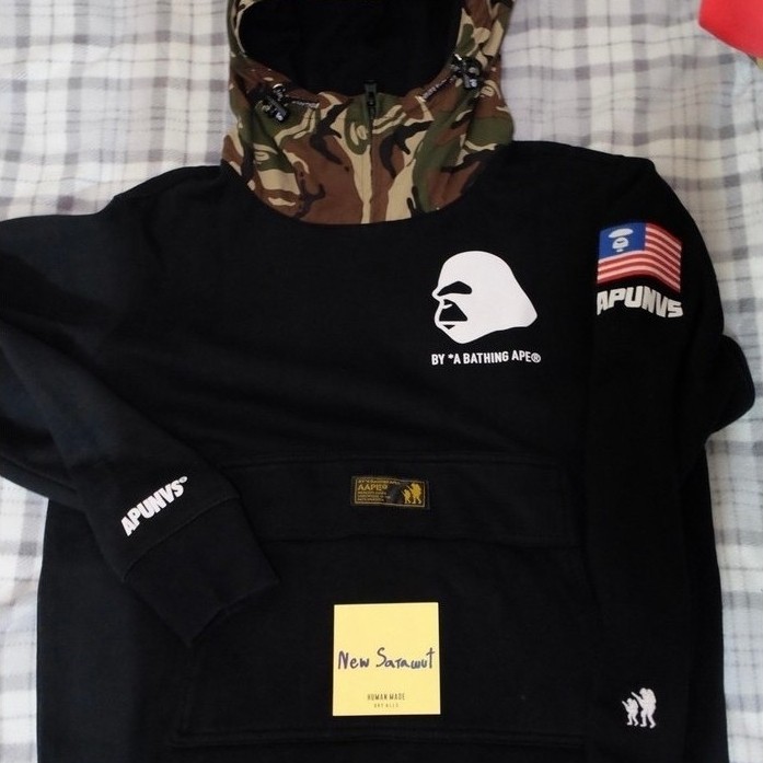 AAPE ฮูดดี้ Size:M อก21.5/25(ของแท้)