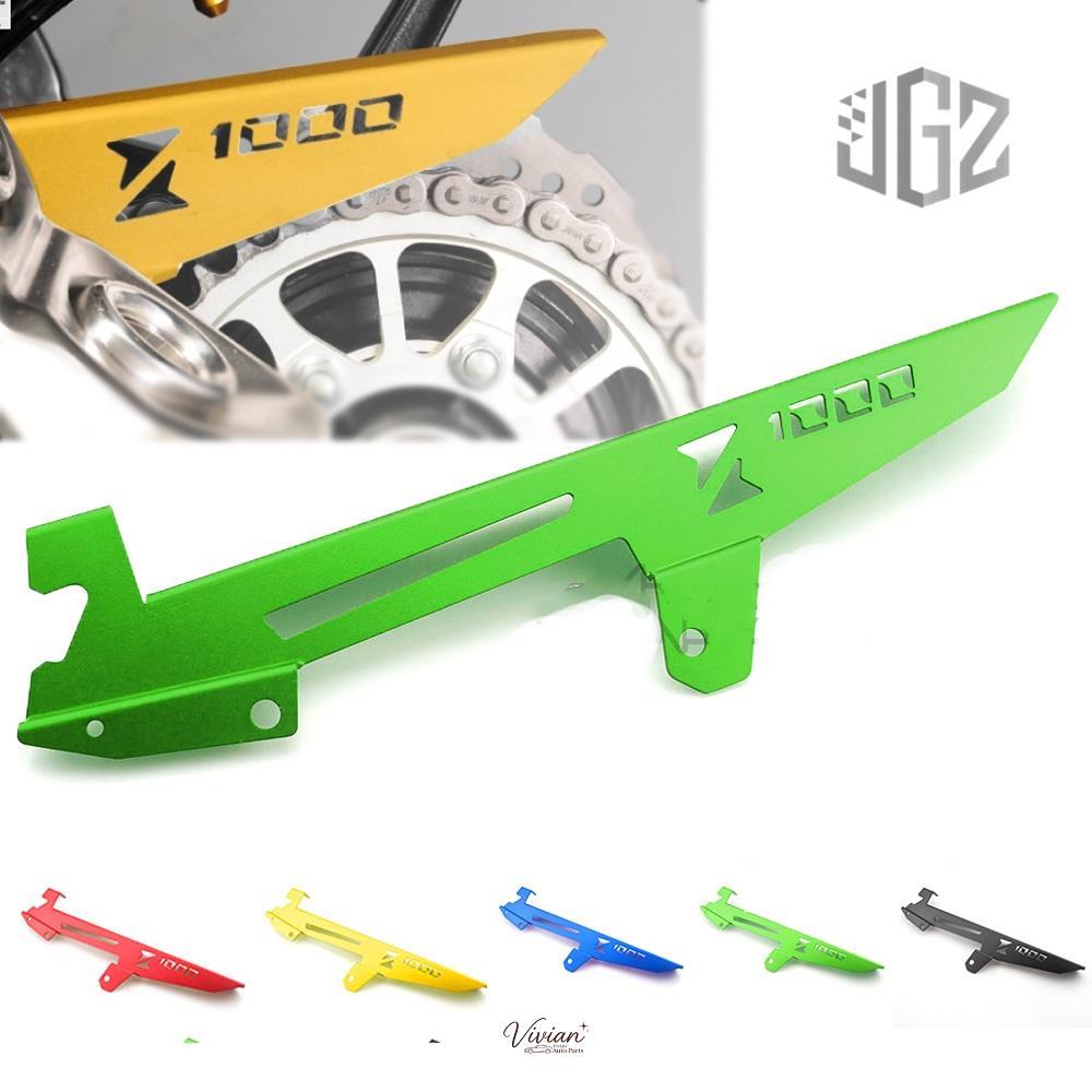 ฝาครอบโซ่รถจักรยานยนต์ CNC อลูมิเนียม สําหรับ Kawasaki Z1000 Z1000SX【9