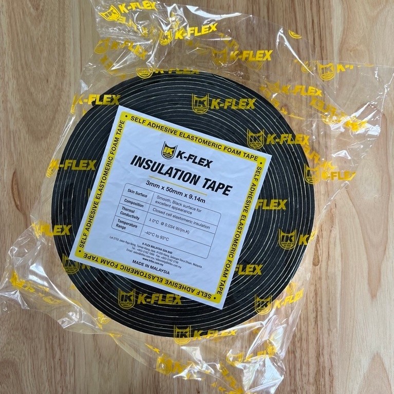 K Flex Tape เทปฉนวนมากาวในตัวแบบ 1 ม้วน