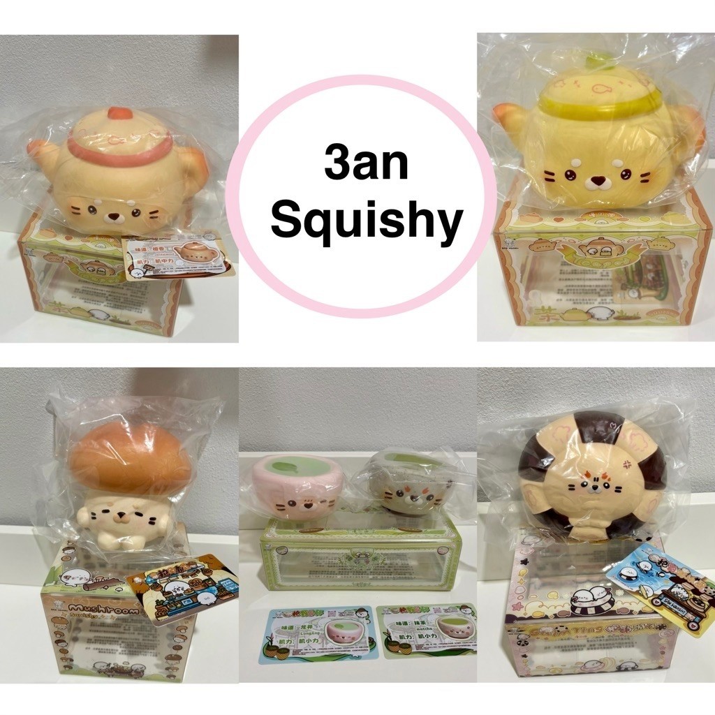 (โค้ดลดได้) พร้อมส่ง สกุชชี่ 3an squishy 3anสกุชชี่ San squishy สกุชชี่แบรนด์แท้
