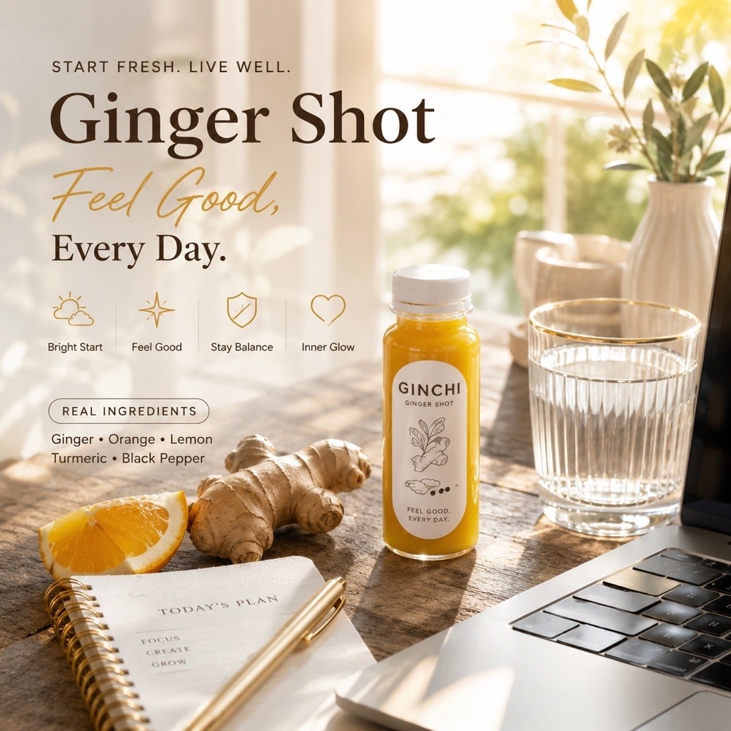 (30 ขวด ส่งเย็น ฟรี!) Family / Office size 80ml Ginger shot ขิงช็อต ขิงแก่สด เลม่อนแท้ เข้มข้น จุใจ รู้สึก ได้ใน1shot