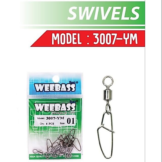 WEEBASS อุปกรณ์ - รุ่น PK 3007-YM กิ๊บ ลูกหมุน (แบบซอง)