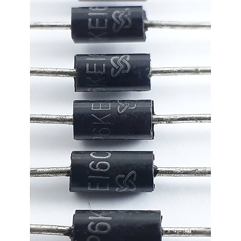 3ชิ้นP6KE16CA DO-15,TVSไดโอดสองทางสำหรับเครื่องเชื่อมอินเวอร์เตอร์ทั่วไป(1แพ็ค3ชิ้น15บาท)