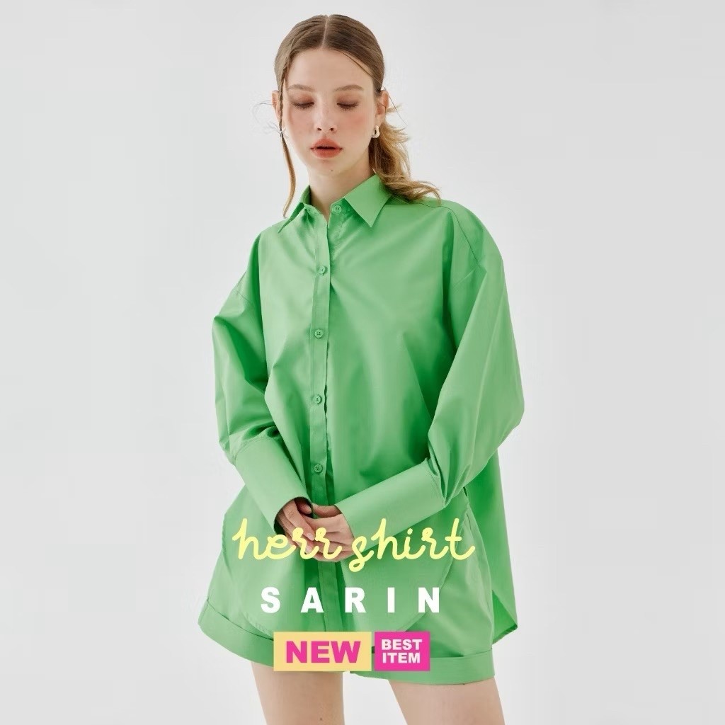 Sarin HERR shirt - Rich Green