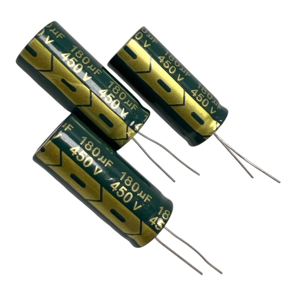 (ราคาต่อตัว) 180uf 450v E-cap Capacitor คาปาซิเตอร์