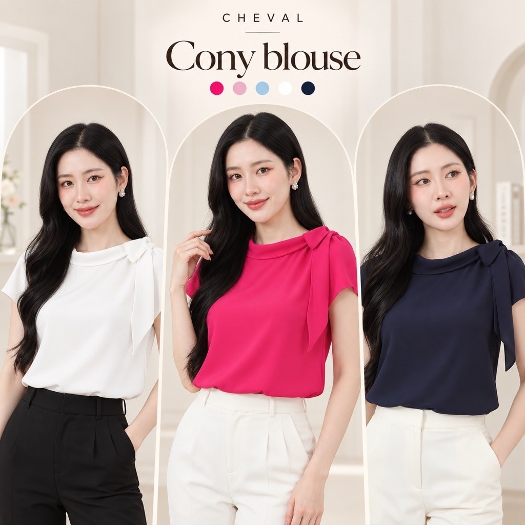 "Cony Blouse" New arrival — soft, feminine and timeless ♡