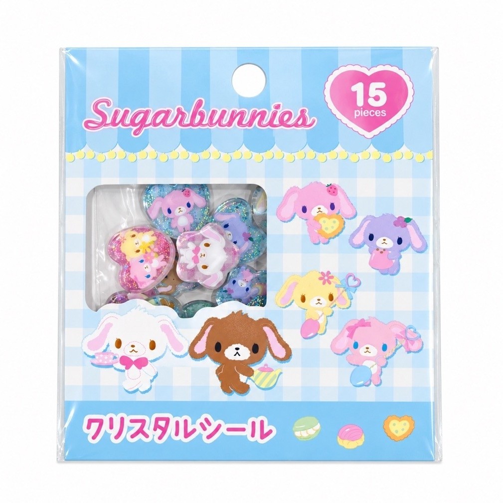 *** สติกเกอร์ ซานริโอ้ ม่อนชิ โฮโลแกรม  Sanrio San-X Monchhichi Characters Halographic Sticker Flakes