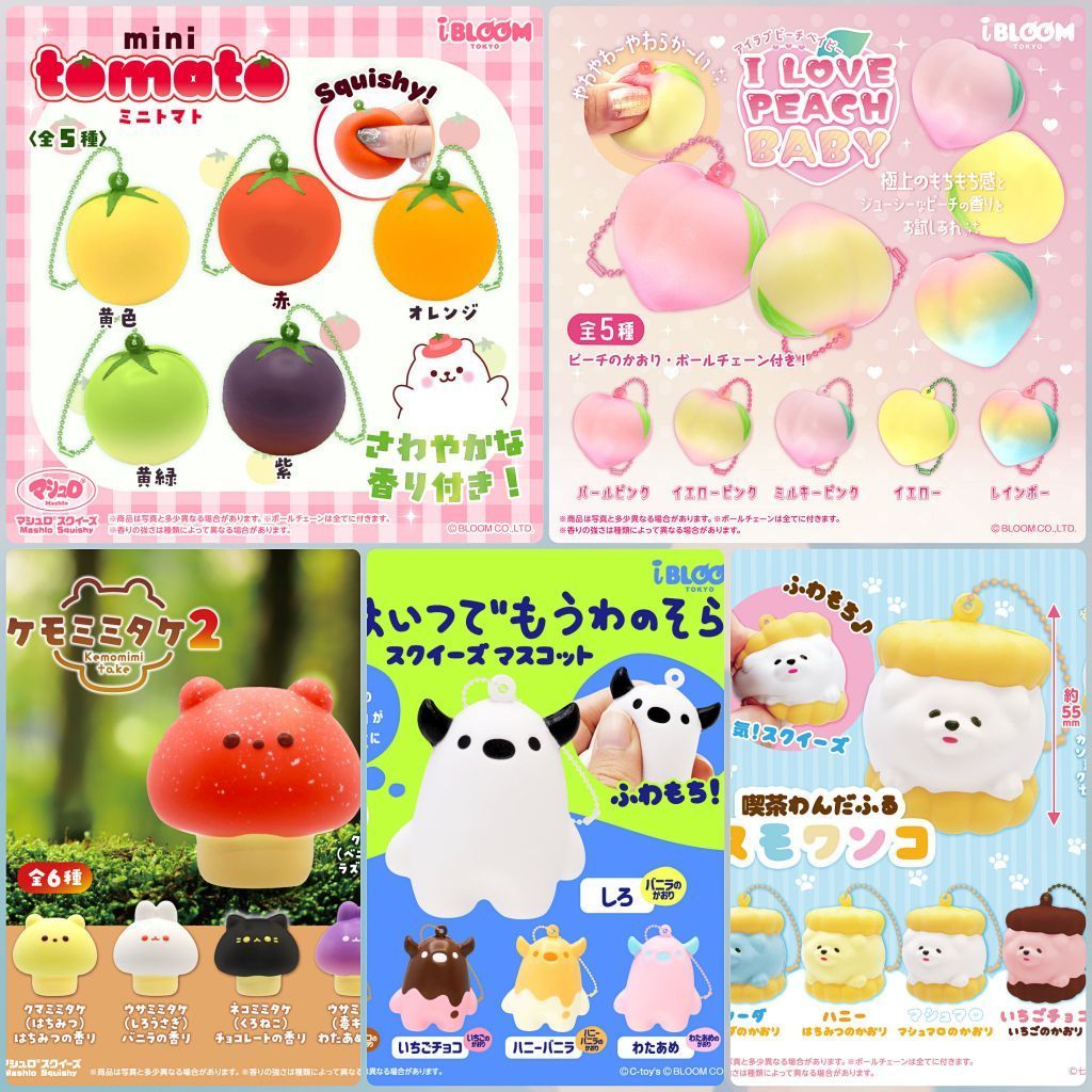 [พร้อมส่ง] สกุชชี่ IBloom Gashapon(เลือกแบบได้)