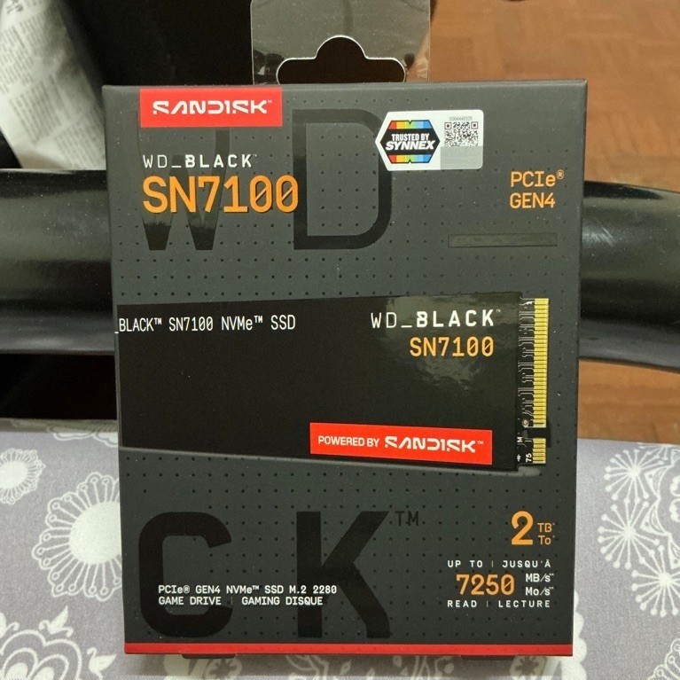 [มือ1] SSD 2TB WD BLACK SN7100 NVME M.2 2280 2 TB ประกัน Synnex