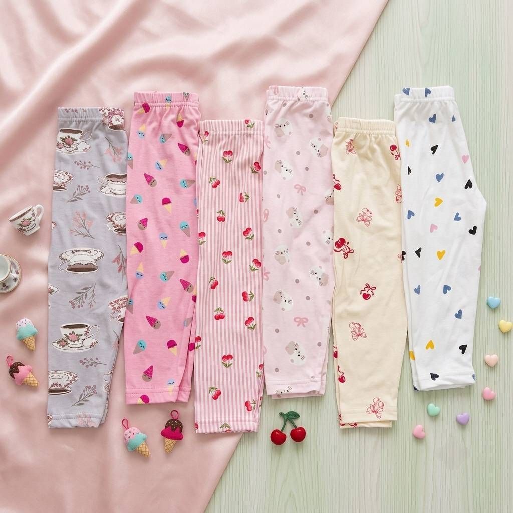 เลกกิ้งเด็กไซส์ S M L XL ผ้ายืดนิ่ม ใส่สบาย