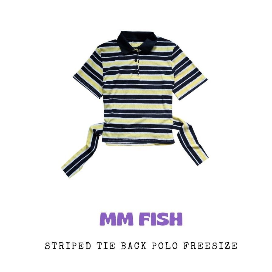 เสื้อโปโล MM FISH สีเหลือง