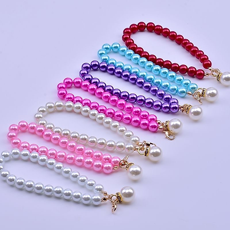 FW23 สร้อยคล้องข้อมือ ประดับลูกปัดมุก