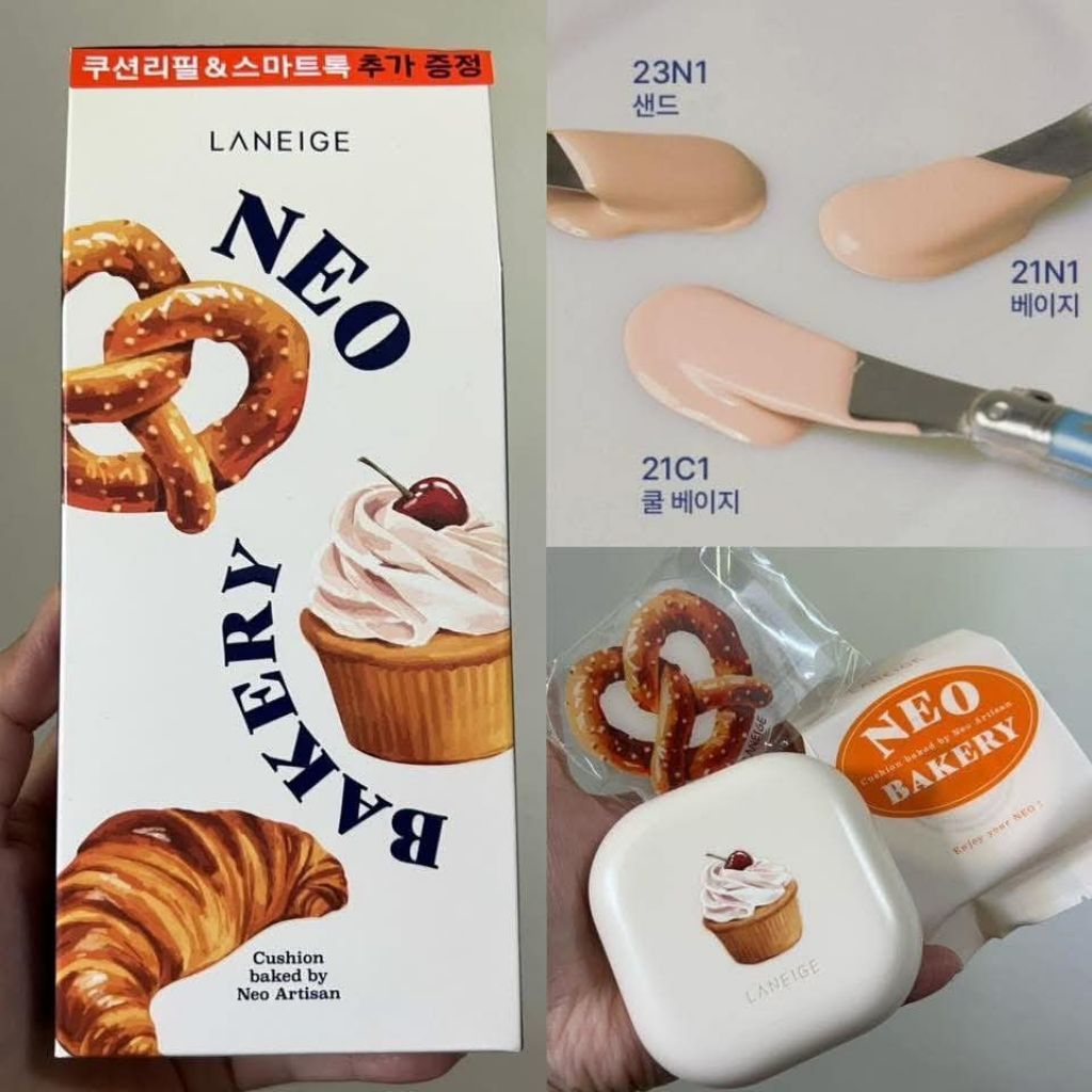 CLEARANCE SALE |  ( Exp 2026.08 )   ** กรุณาเช็ควันหมดอายุก่อนกดสั่งซื้อ** Laneige Neo Cushion Bakery Edition  No.21N1