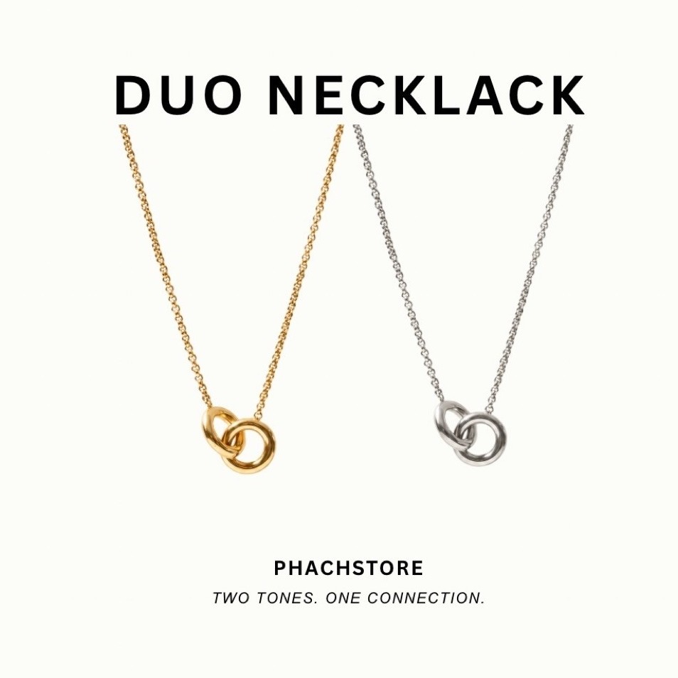 Duo stainless steel necklace (Stainless steel)