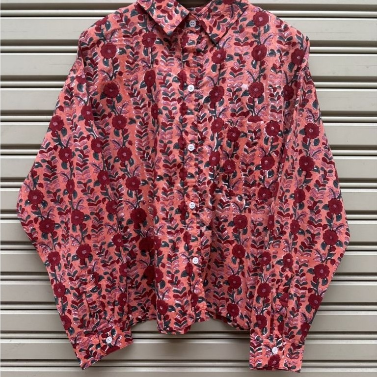 เสื้อผ้าแขนยาว รหัส:409#ผ้าคอตตอนอินเดีย(CottonIndia)ดีไซน์เก๋ ใส่งานง่าย ระบายอากาศดี ใส่สบาย