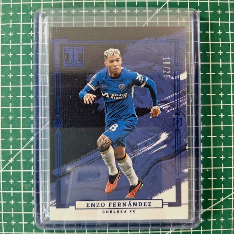 2023-24 Panini Impeccable Premier League - Enzo Fernandez #64 18/25 blue