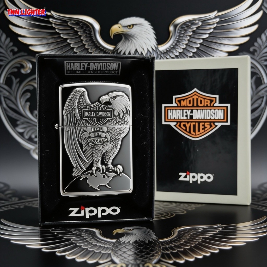 Zippo 200HD H231 HARLEY-DAVIDSON Eagle Emblem ปี2020