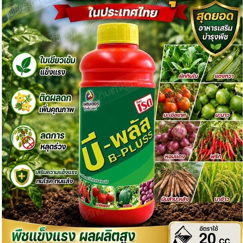 บี-พลัส Red B-Pluss ธาตุอาหารเสริมสำหรับพืช (ต้นตำรับแคลเซียมโบรอน)