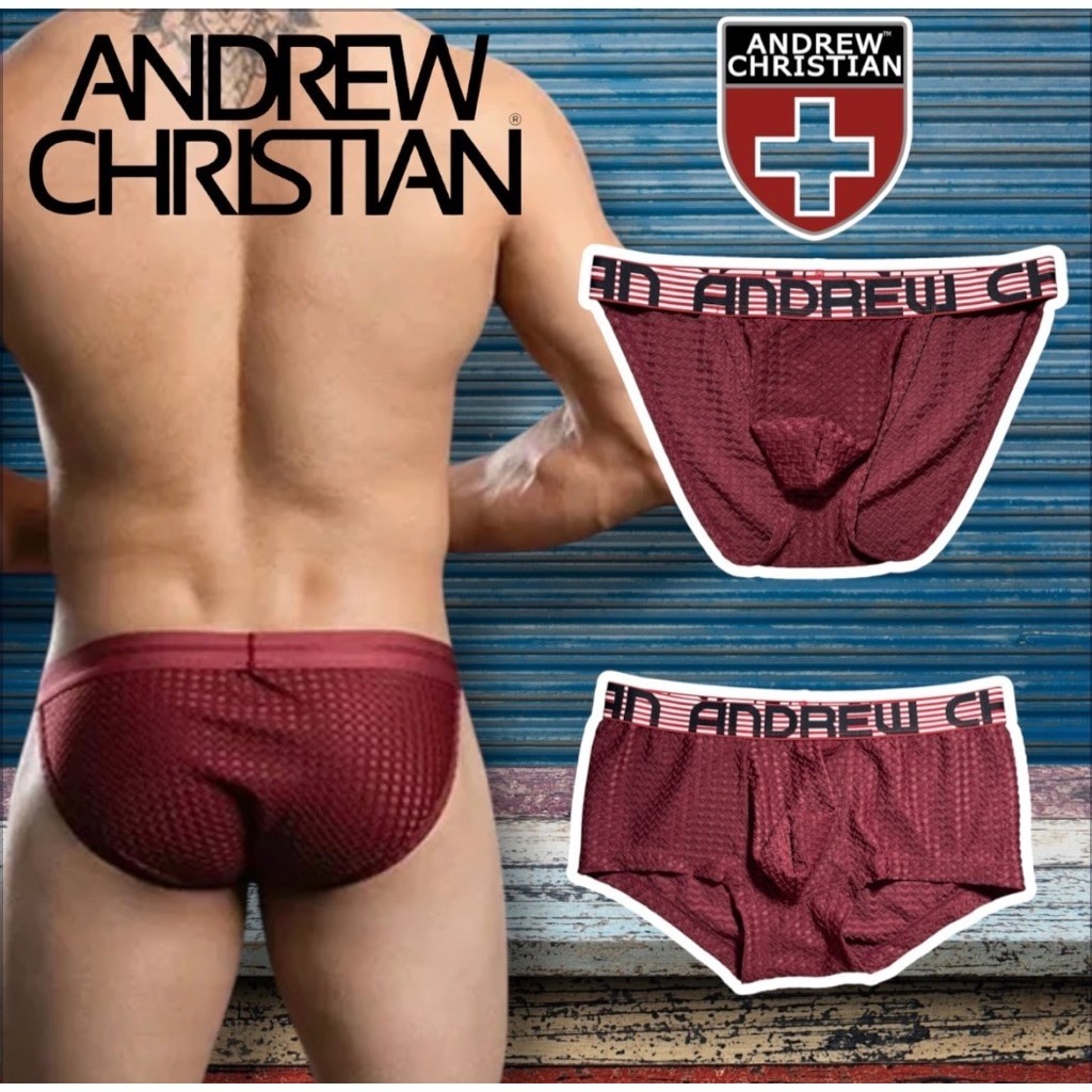 กางเกงในชาย Andrew. Trunk & Tanga สี เบอกันดี size M