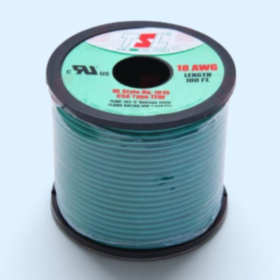 TSL สายไฟเดี่ยว แกนฝอย AWG 18 UL-1015 ยาว 30 ม.