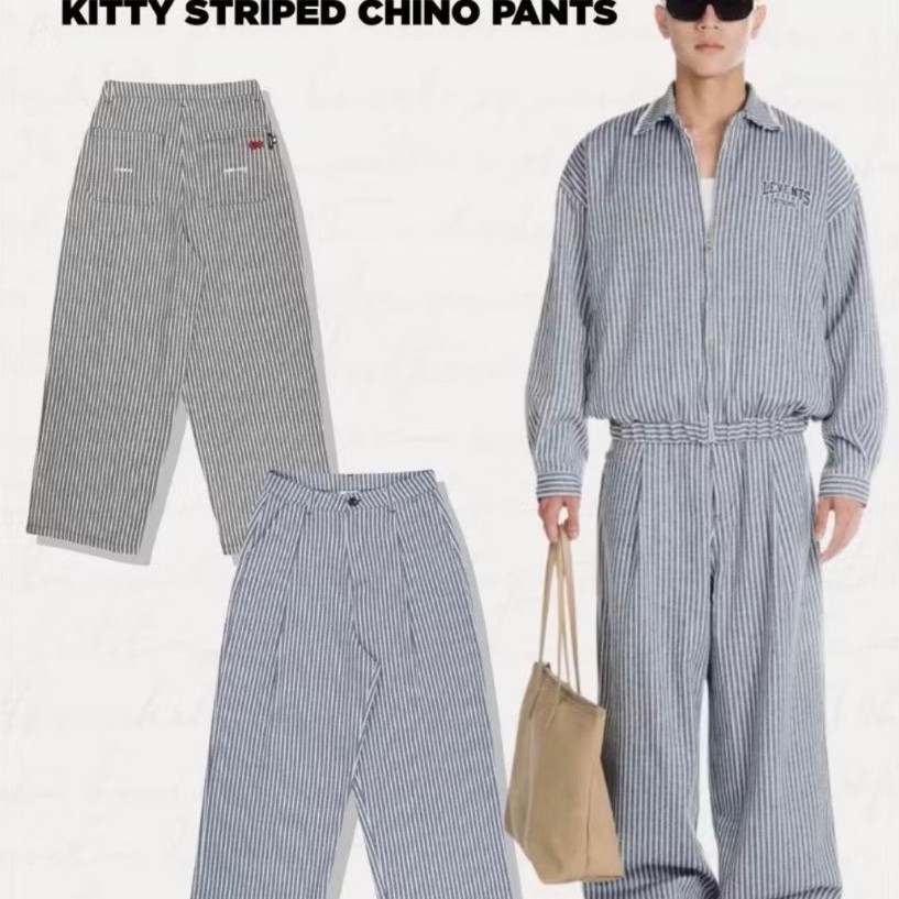 ส่งต่อ Levents x Hello Kitty Striped Chino Pants กางเกงขายาว