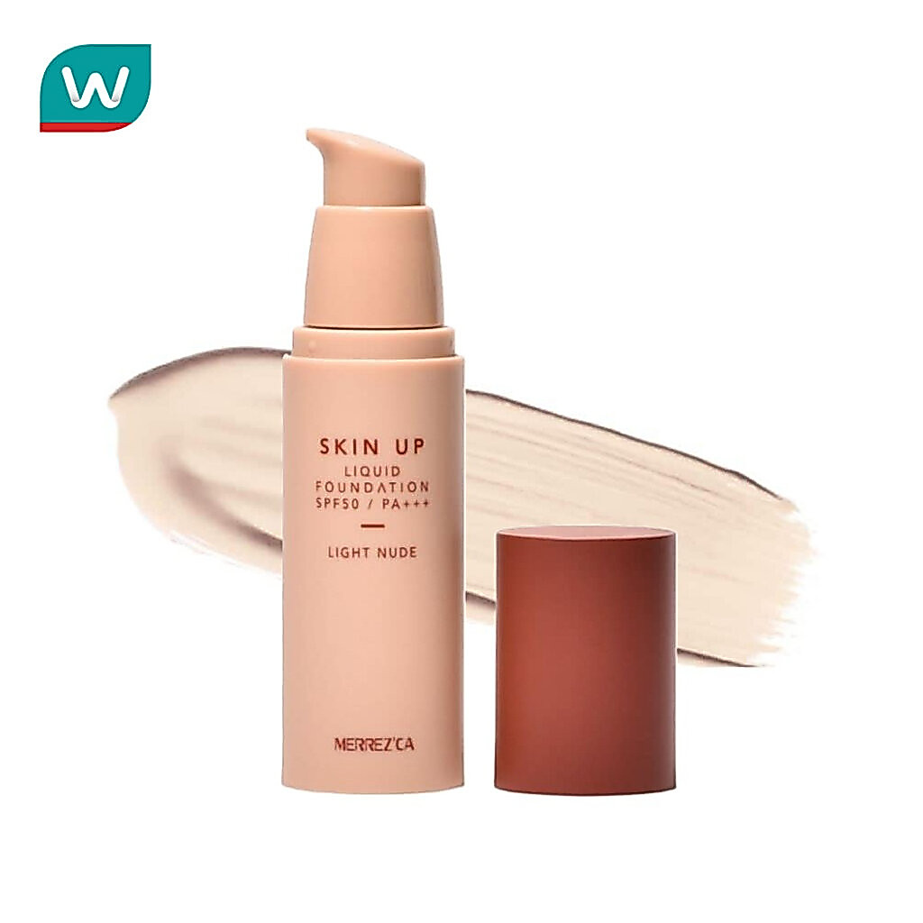 Merrez'Ca เมอร์เรซกา สกิน อัพ ลิควิด ฟาวเดชั่น SPF50 PA+++ 30ก. 01 ไลท์ นู้ด