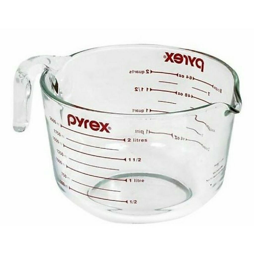 Pyrex ถ้วยตวงขนาด 2 ลิตร/ 2000 มิลลิลิตร/ 8 ถ้วยตวง
