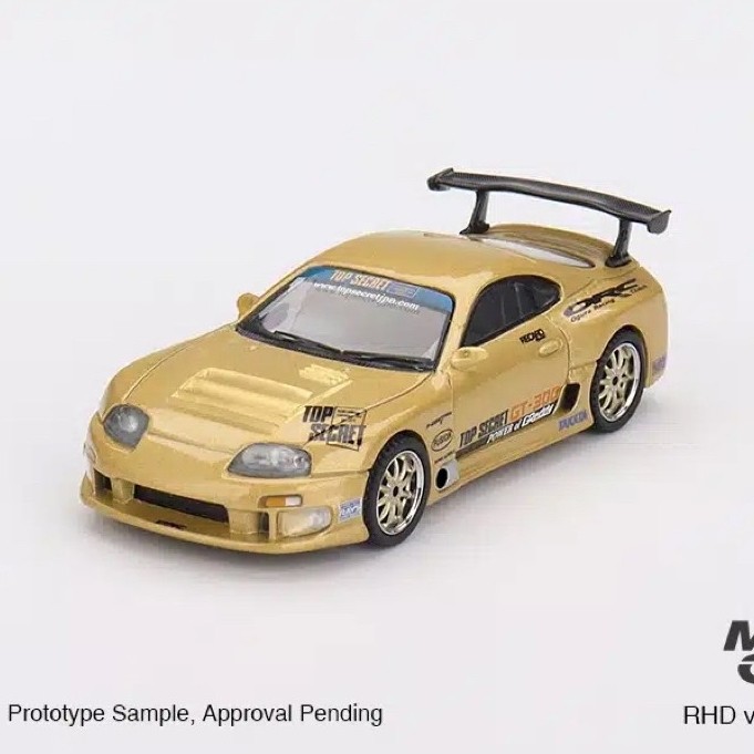 Mini GT Toyota Supra A80 Top Secret GT-300 Top Secret Gold