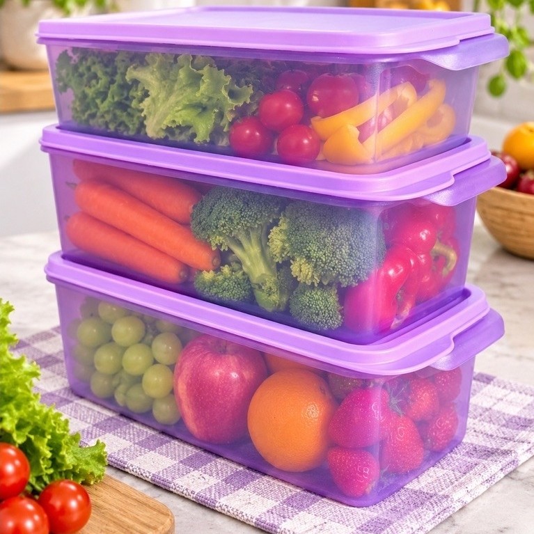 Tupperware รุ่น กล่องผักผลไม้ Cool Stacker (เลือกขนาด)
