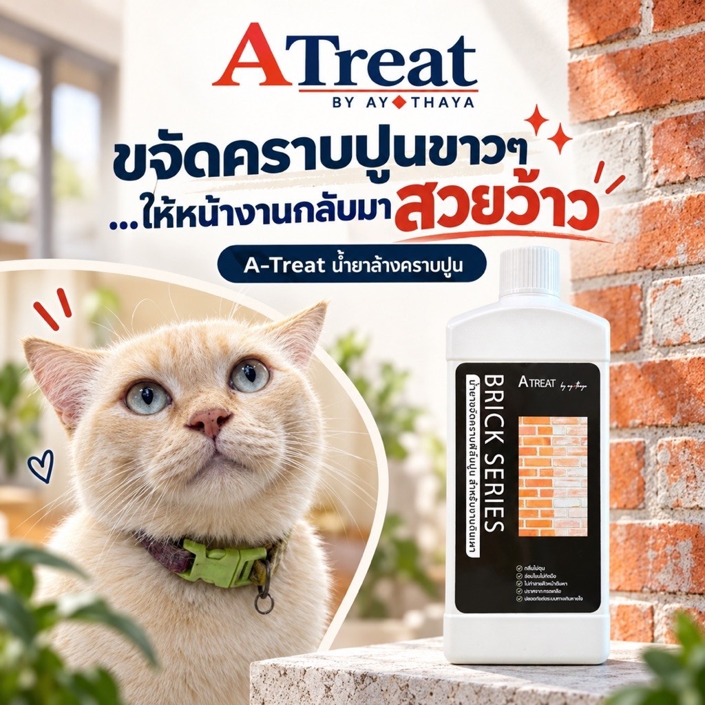 น้ำยาล้างคราบปูน A-Treat