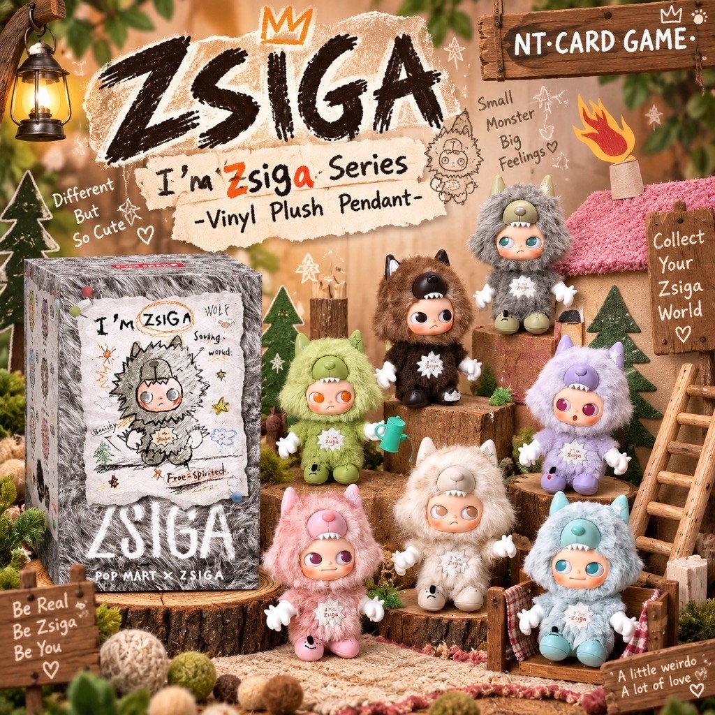 [ พร้อมส่งจากช็อปไทย🇹🇭 ] ZSIGA I'm Zsiga Series-Vinyl Plush Pendant