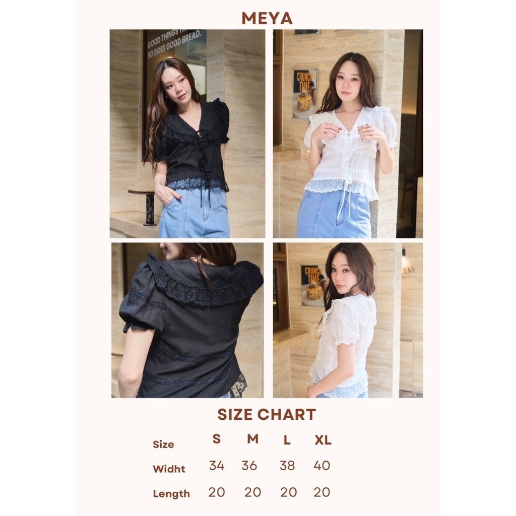 ร266 เสื้อมีญ่า 2สี ดำ ขาว ผ้าฝ้ายบางเบาใส่สบายคะ(เฉพาะเสื้อ)