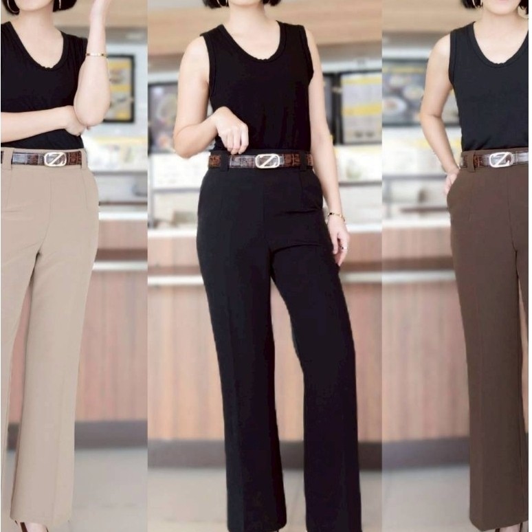 กางเกง​ขายาว รุ่นขาม้า​ แบรนม๊าฟิตเปรี๊ยะ​ ความยาว38นิ้ว​ เนื้อผ้าใส่สบาย​ ซิปหลังดูเพรียวขึ้น