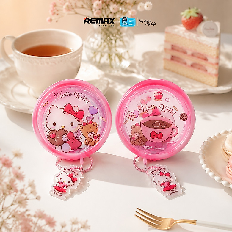 Sanrio محفظة دائرية شفافة بسحاب — صورة 7