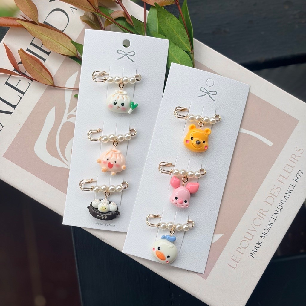 เข็มกลัด 6 ชิ้น KN3 ขนาด 3.8 ซม. ติดแน่น ไม่เป็นรู brooch ติดเสื้อผ้า กระเป๋า คนท้อง ปรับเอวกางเกง (พร้อมส่ง)